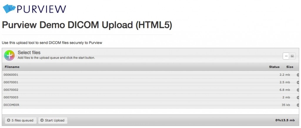 DICOM uploader