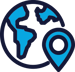 Globe Location Icon
