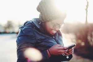 patients view their medical results on a mobile app